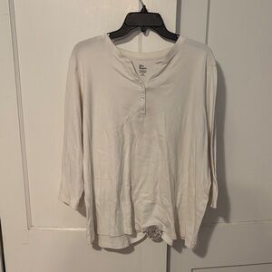 Kim Rogers White Long Sleeve Top